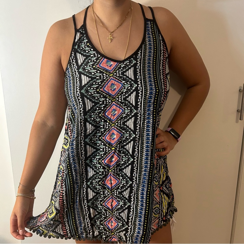 Darah Dahl Multicolored Patterned Tank Top